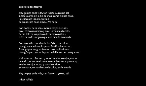 Hay golpes en la vida
