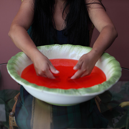 La gelatina de fresa (Strawberry jello)